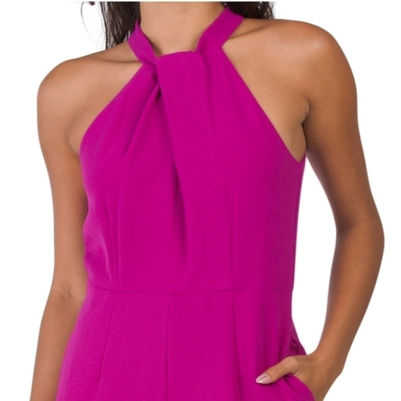 Julia Jordan Women's Orchid Halter Neck jumpsuit - Picture 2 of 5